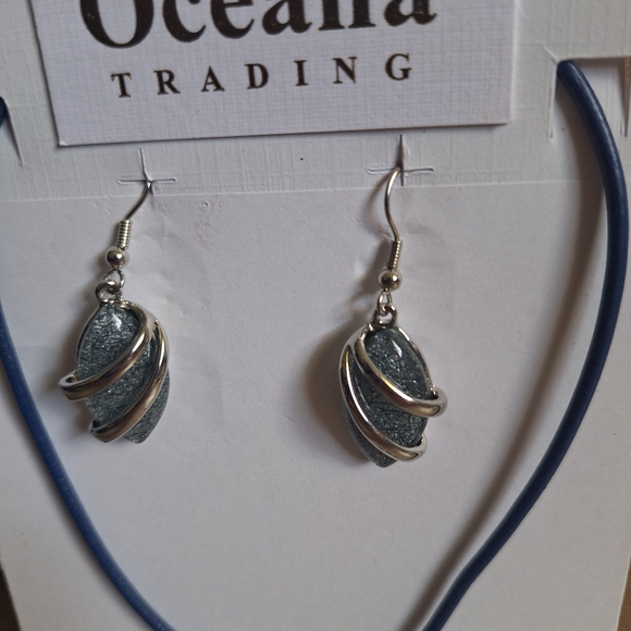 Oceana Trading Island Accessories Coil Wrap Pendant & Earrings Set - NEW - Picture 3 of 6
